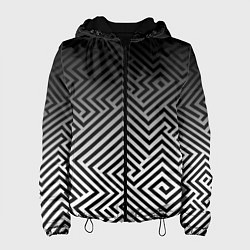 Женская куртка Геометрические узоры с градиентом