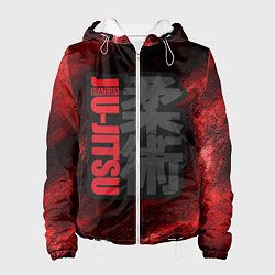 Куртка с капюшоном женская Jiu-Jitsu Bazilian Black-Red, цвет: 3D-белый