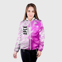 Куртка с капюшоном женская Apex Legends pro gaming: по-вертикали, цвет: 3D-белый — фото 2