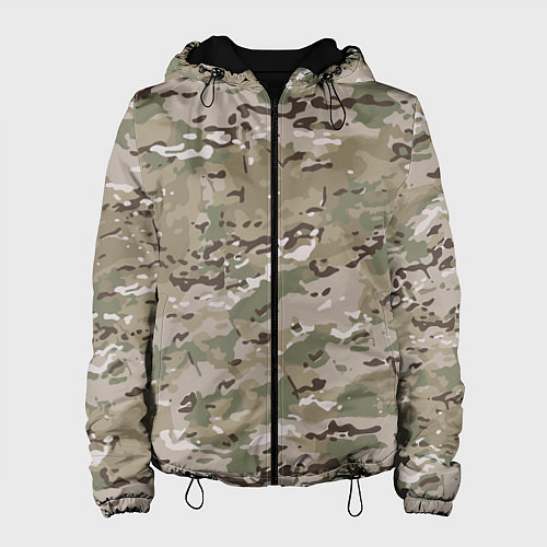 Женская куртка Мультикам камуфляж / 3D-Черный – фото 1