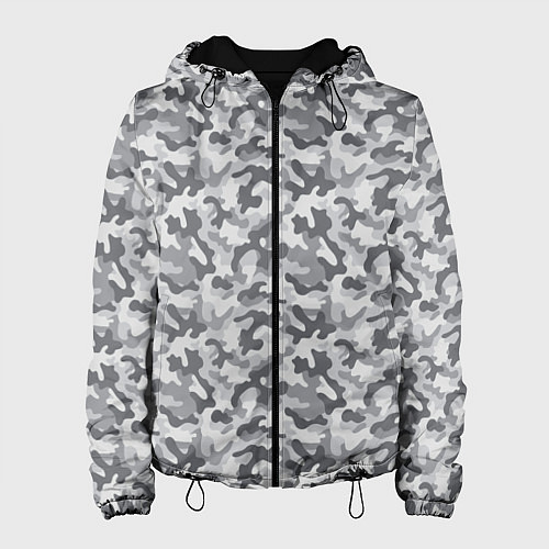 Женская куртка Камуфляж М-21 серый / 3D-Черный – фото 1