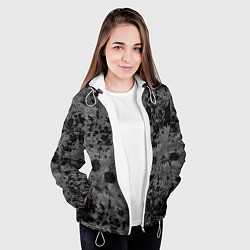 Куртка с капюшоном женская Камуфляж Metro, цвет: 3D-белый — фото 2
