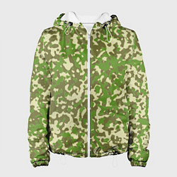 Куртка с капюшоном женская Камуфляж ЕМР цифра, цвет: 3D-белый