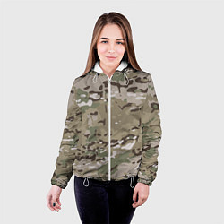 Куртка с капюшоном женская Камуфляж Multicam, цвет: 3D-белый — фото 2