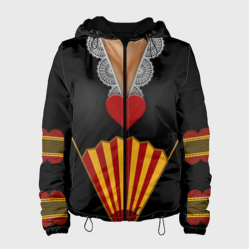 Женская куртка Червонная королева Верх / 3D-Черный – фото 1