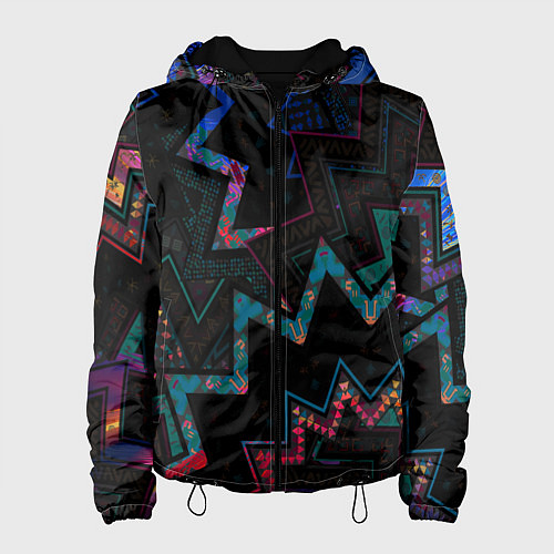 Женская куртка Этнический Узор / 3D-Черный – фото 1