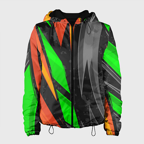 Женская куртка Абстракция / 3D-Черный – фото 1