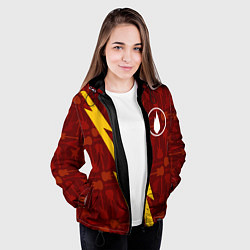 Куртка с капюшоном женская Thousand Foot Krutch гитары и молния, цвет: 3D-черный — фото 2