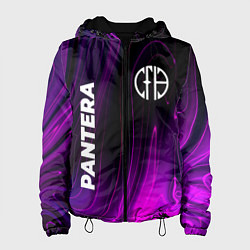 Куртка с капюшоном женская Pantera violet plasma, цвет: 3D-черный