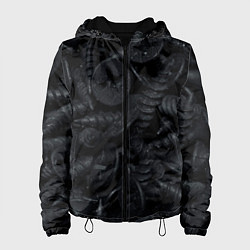 Куртка с капюшоном женская Саморезы, цвет: 3D-черный