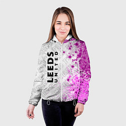 Куртка с капюшоном женская Leeds United pro football: по-вертикали, цвет: 3D-белый — фото 2