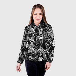 Куртка с капюшоном женская JDM Pattern, цвет: 3D-черный — фото 2