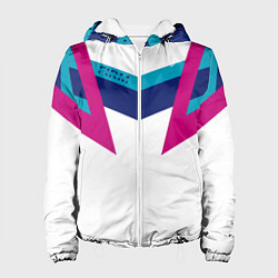 Куртка с капюшоном женская FIRM белый спортик, цвет: 3D-белый