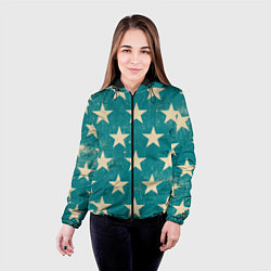 Куртка с капюшоном женская Super stars, цвет: 3D-черный — фото 2