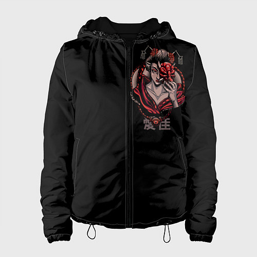 Женская куртка Japanese geisha / 3D-Черный – фото 1