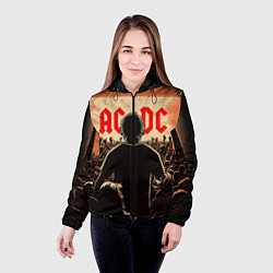 Куртка с капюшоном женская На рок концерте, цвет: 3D-черный — фото 2