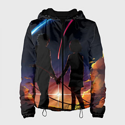 Куртка с капюшоном женская Мицуха Миямидзу, цвет: 3D-черный