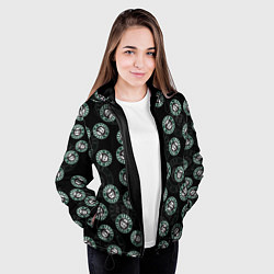 Куртка с капюшоном женская Seattle grunge эмблемы, цвет: 3D-черный — фото 2