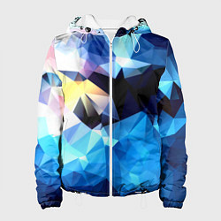 Женская куртка Polygon blue abstract collection