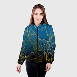 Куртка с капюшоном женская Vanguard floral pattern, цвет: 3D-черный — фото 2