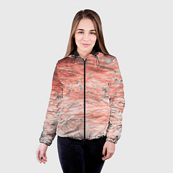 Куртка с капюшоном женская Розовая кислота, цвет: 3D-черный — фото 2