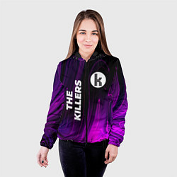 Куртка с капюшоном женская The Killers violet plasma, цвет: 3D-черный — фото 2