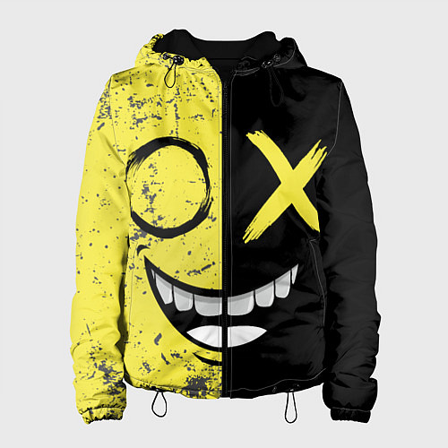 Женская куртка Смайлик с улыбкой / 3D-Черный – фото 1