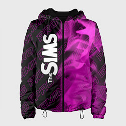 Куртка с капюшоном женская The Sims pro gaming: по-вертикали, цвет: 3D-черный
