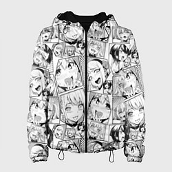Куртка с капюшоном женская Anime hentai ahegao, цвет: 3D-черный