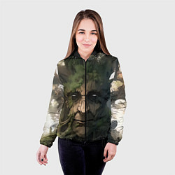 Куртка с капюшоном женская Аниме Мудрое дерево, цвет: 3D-черный — фото 2