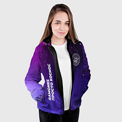 Куртка с капюшоном женская Ramones просто космос, цвет: 3D-черный — фото 2