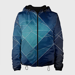 Куртка с капюшоном женская Геометрическая бесконечность, цвет: 3D-черный