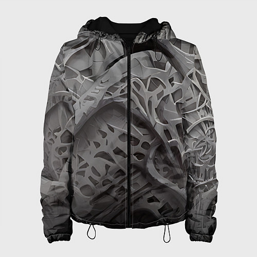 Женская куртка Лунный пейзаж / 3D-Черный – фото 1