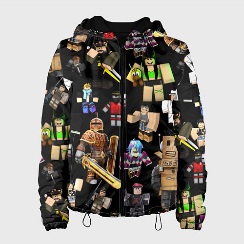 Женская куртка Роблокс и его персонажи / 3D-Черный – фото 1