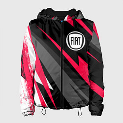 Куртка с капюшоном женская Fiat fast lines, цвет: 3D-черный