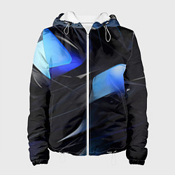 Куртка с капюшоном женская Black blue elements, цвет: 3D-белый