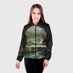 Куртка с капюшоном женская Stalker выход из коллектор, цвет: 3D-черный — фото 2