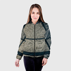 Куртка с капюшоном женская Стеклянка, цвет: 3D-черный — фото 2