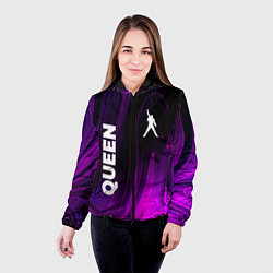 Куртка с капюшоном женская Queen violet plasma, цвет: 3D-черный — фото 2