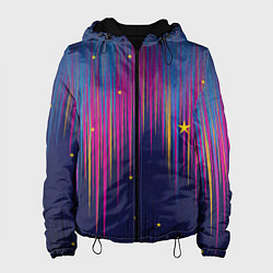 Куртка с капюшоном женская Star dust, цвет: 3D-черный
