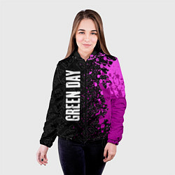 Куртка с капюшоном женская Green Day rock legends: по-вертикали, цвет: 3D-черный — фото 2