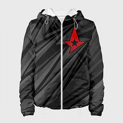 Куртка с капюшоном женская Astralis - монохромный, цвет: 3D-белый