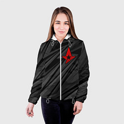 Куртка с капюшоном женская Astralis - монохромный, цвет: 3D-белый — фото 2