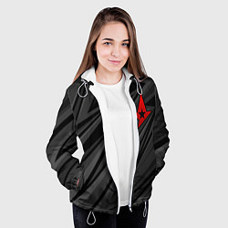Куртка с капюшоном женская Astralis - монохромный, цвет: 3D-белый — фото 2