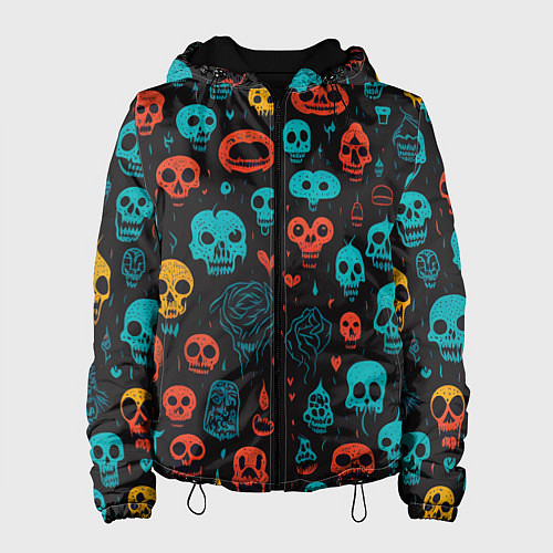 Женская куртка Skull party / 3D-Черный – фото 1