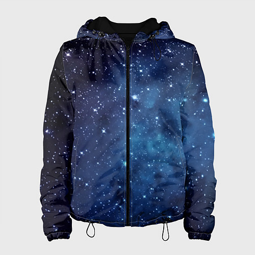 Женская куртка Звездное небо - нейросеть / 3D-Черный – фото 1