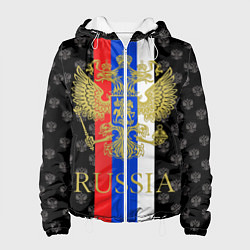 Куртка с капюшоном женская Russia, цвет: 3D-белый