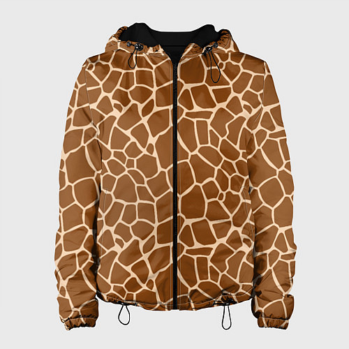 Женская куртка Пятнистая шкура жирафа / 3D-Черный – фото 1