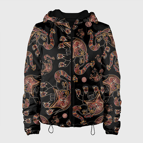 Женская куртка Слон индийский / 3D-Черный – фото 1