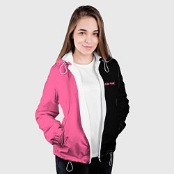 Куртка с капюшоном женская Blackpink- двойной, цвет: 3D-белый — фото 2